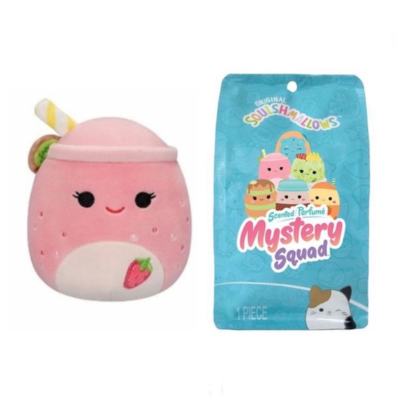 NWT 5” UNOPENED Snell the Smoothie 🍓SCENTED Mystery Squishmallow Brunch Squad - Picture 1 of 2